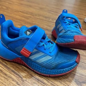 Adidas Lego Shoes Youth Size 3 Blue/Red/Yellow